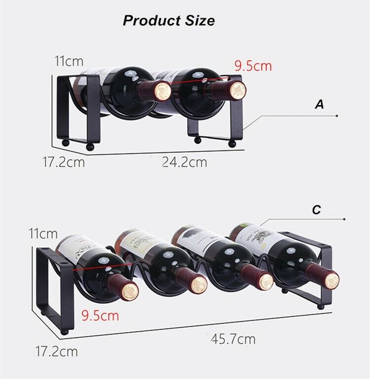 Wine Bottle Wine Cabinet Superposition Wine Rack Metal Iron Rack Display Shelf