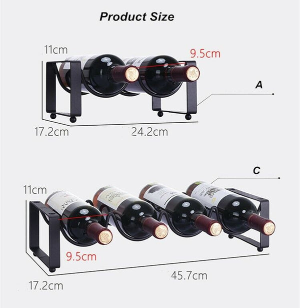 Wine Bottle Wine Cabinet Superposition Wine Rack Metal Iron Rack Display Shelf