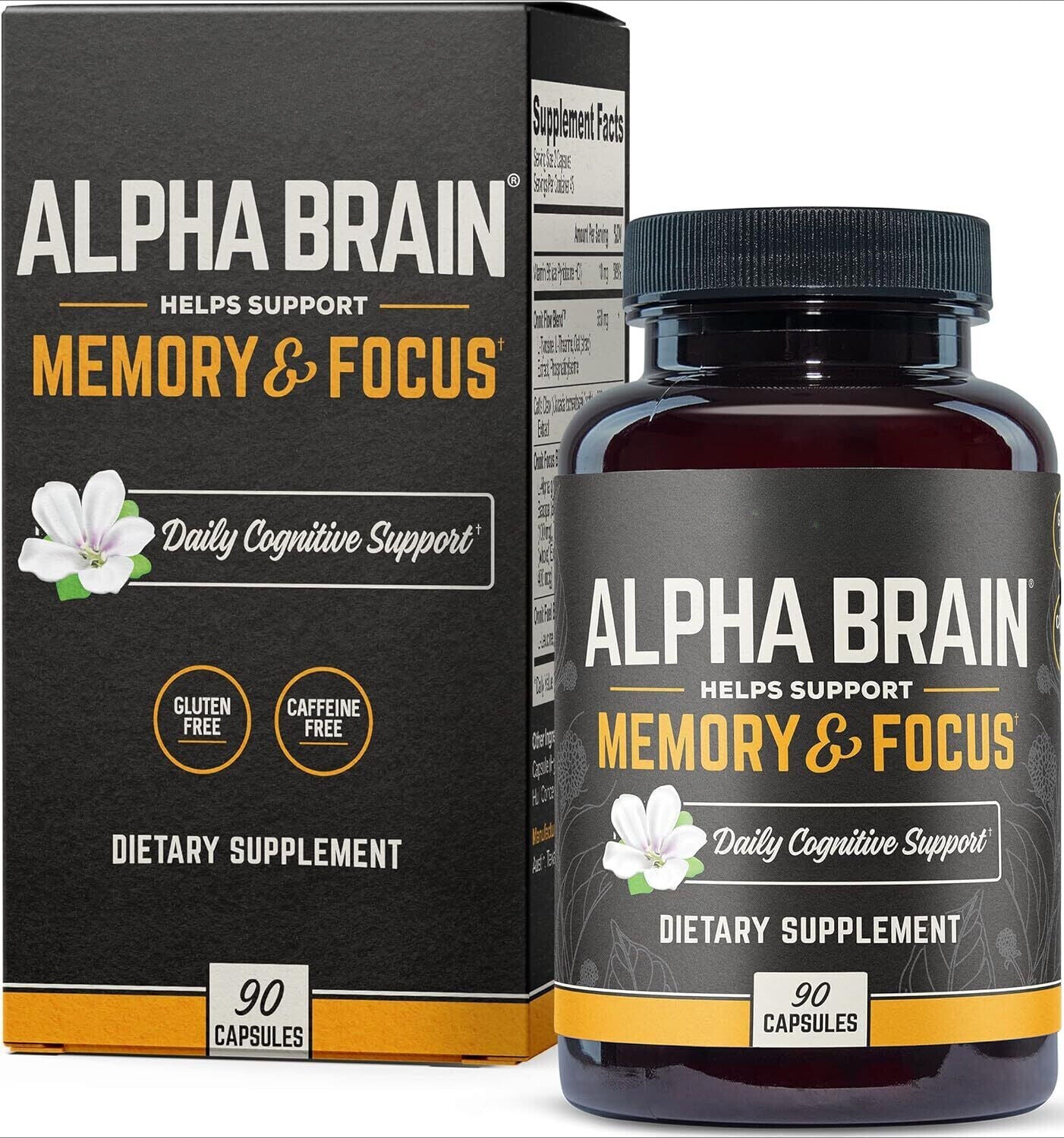 Alpha Brain Memory & Focus 60 Kapseln, Exp 2025, kostenloser schneller Versand Main image