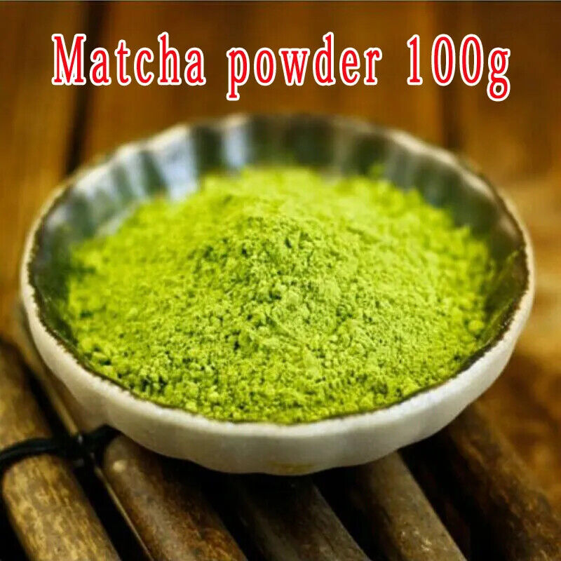 HelloYoung New Matcha Powder Portable 100% Pure Green Tea Matcha Powder Tea Bags 100g