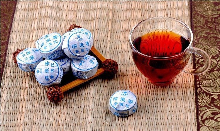 HelloYoung 100g Chinese Ripe Puer Tea Yunnan Mini Puer Black Tea Organic Tea Healthy Drink