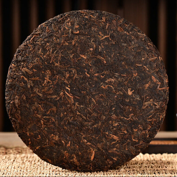 Großer Baum Golden Bud alter Puerh Gekochter Tee Kuchen 357g Pu'er Schwarzer Tee