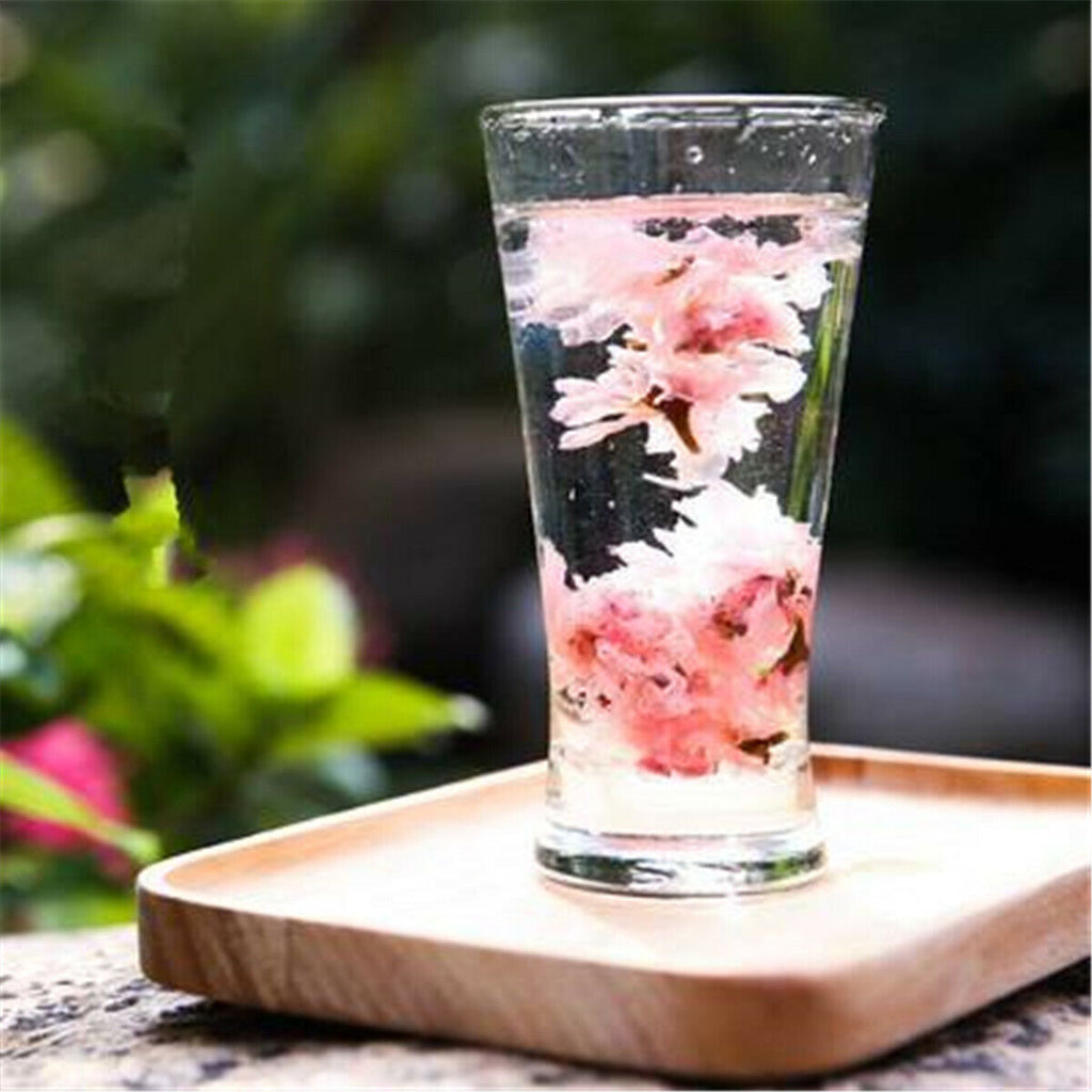 Japanese Salted Sakura Tea Pink Cherry Blossoms Traditional Preserved Flower Tea