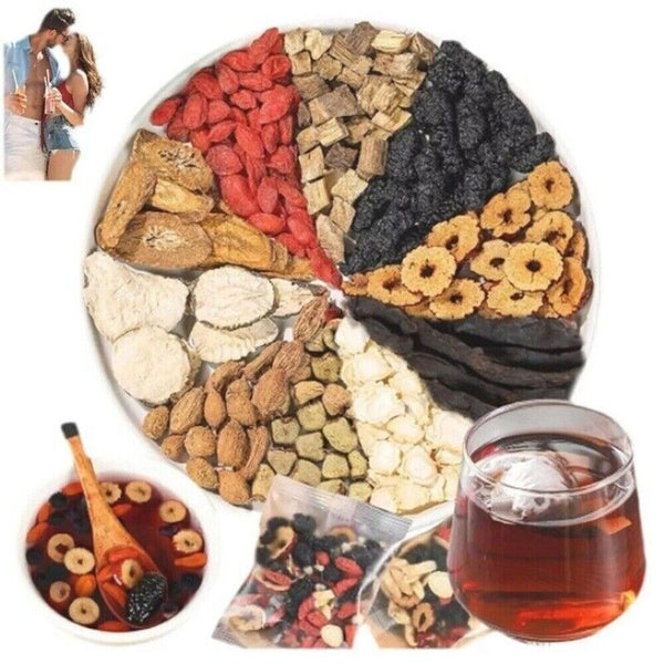 3 Pack Ginseng Six Treasure Herbal Tea Traditional Chinese Kidney Support Blend