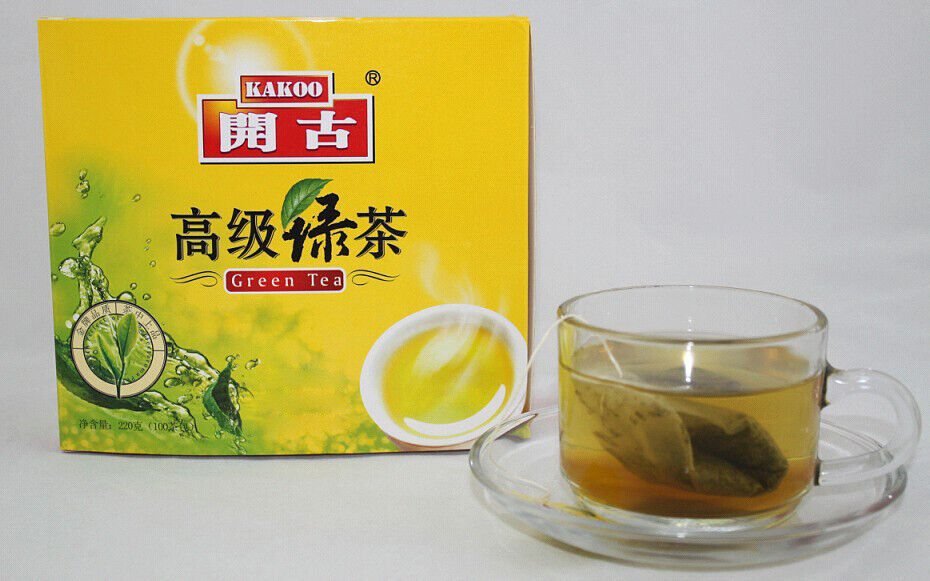HelloYoung Double Piece 100 Premium Green Tea Double Chamber Bag Tea 220g