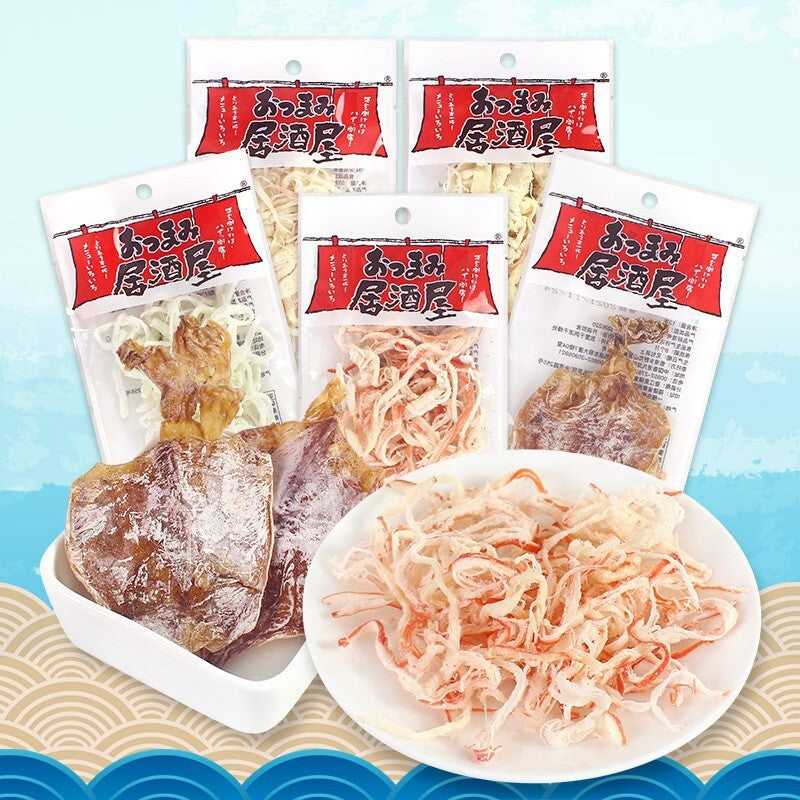 Spicy Ink Squid Snack Seafood Jerky Izakaya Instant Grilled Squid Shreds Main image
