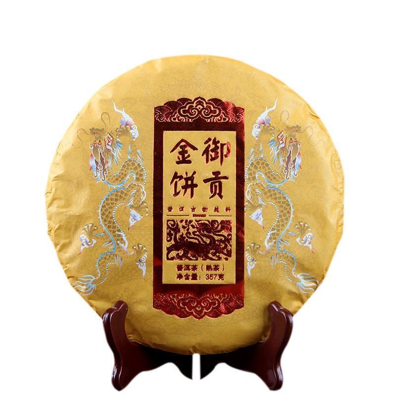 Yunnan Menghai Ancient Tree Shu Puer Tea,2021 Spring Ripe Puer Tea 357