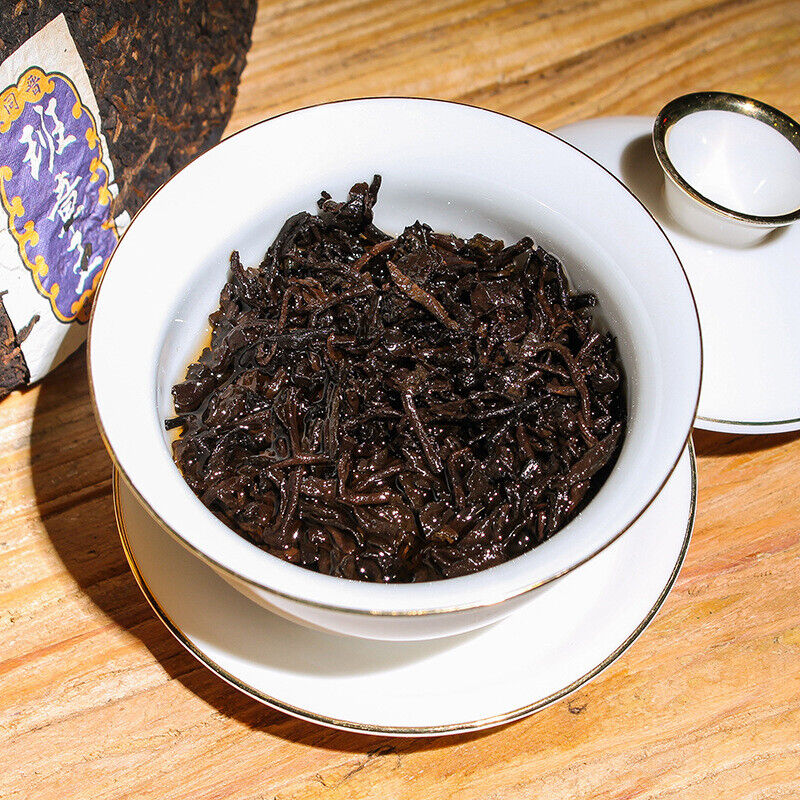 HelloYoung Yunnan Pu'er Tea Ripe Tea Cake Lao Banzhang Ripe Tea Cake 357g