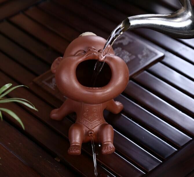 Tea Pet Ornament Tea Decoration Chinese Folk Art Purple Clay Decoration Crafts