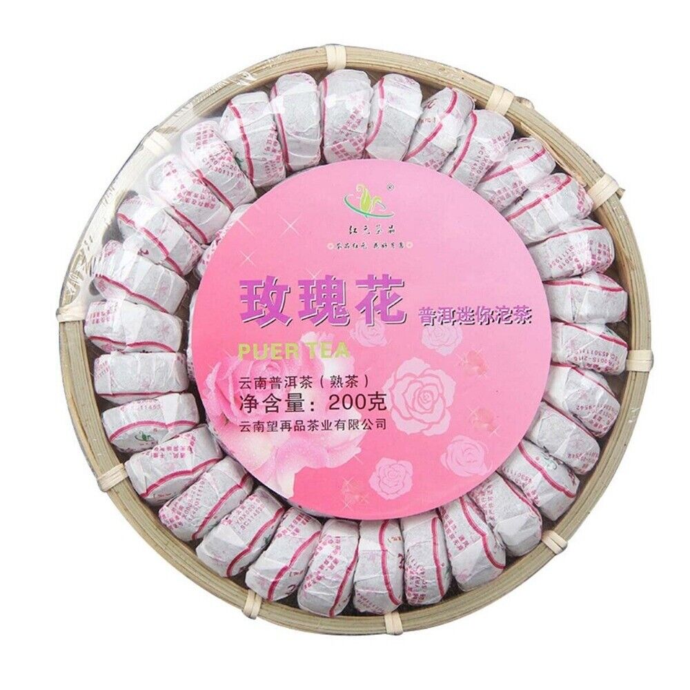 Yunnan Rose Ripe Puerh Mini Tuo Tea Cooked Black Tea Premium Healthy Blend Secondary image