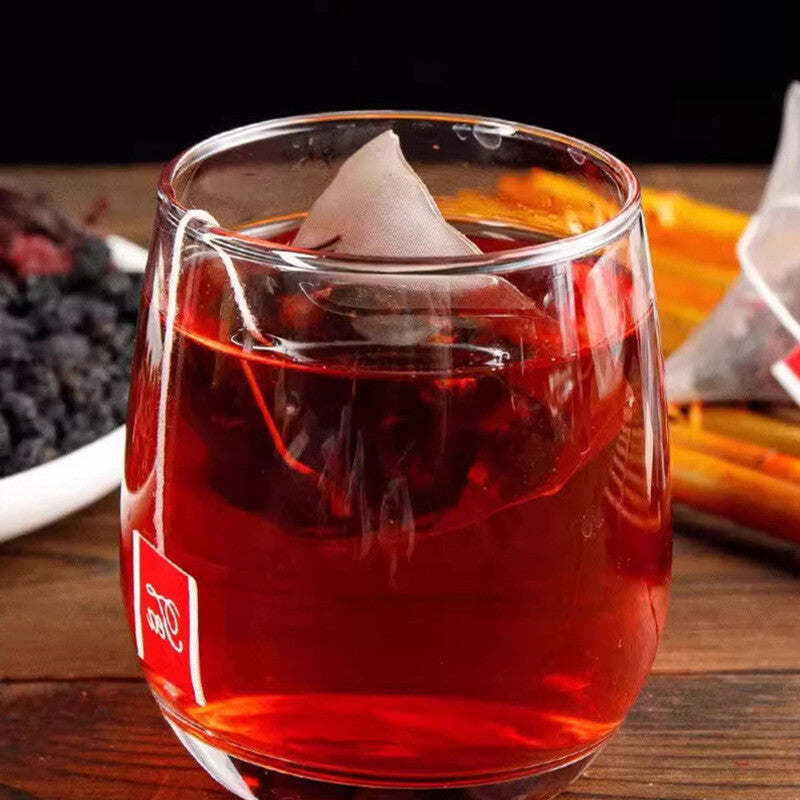 Mulberry Rose Hibiscus Tea - Sweet & Sour Summer Fruit Herbal Drink Secondary image