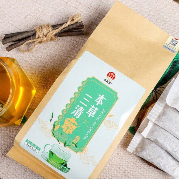 Mint Mulberry Herbal Tea with Hawthorn Poria Natural Three Cleansing Blend