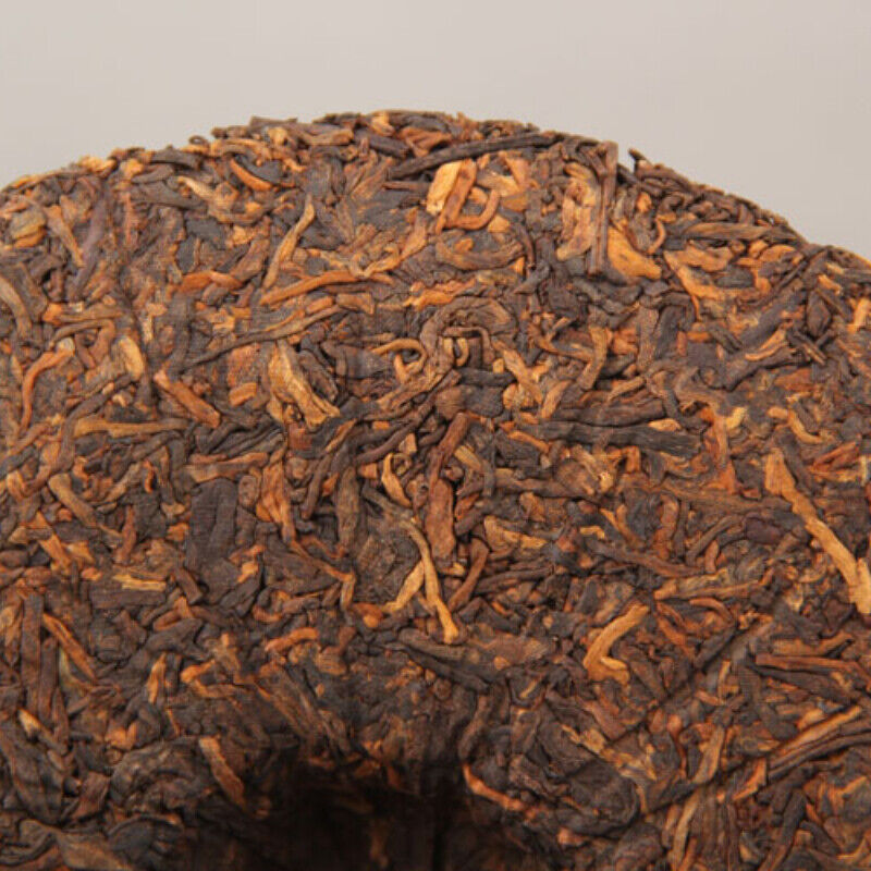 357g/12.59oz Natural Pu-Erh Ripe Tea  Black Tea Palace Golden Bud Puerh Tea Cake