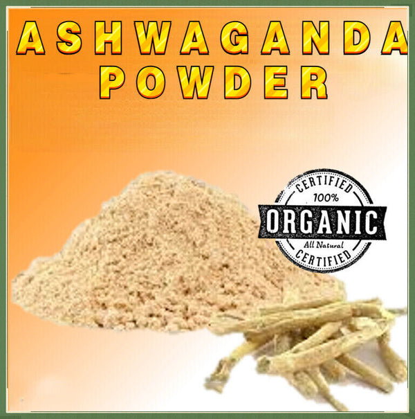 Organic ASHWAGANDHA ROOT POWDER - ASHWAGANDA - Withania Somnifera