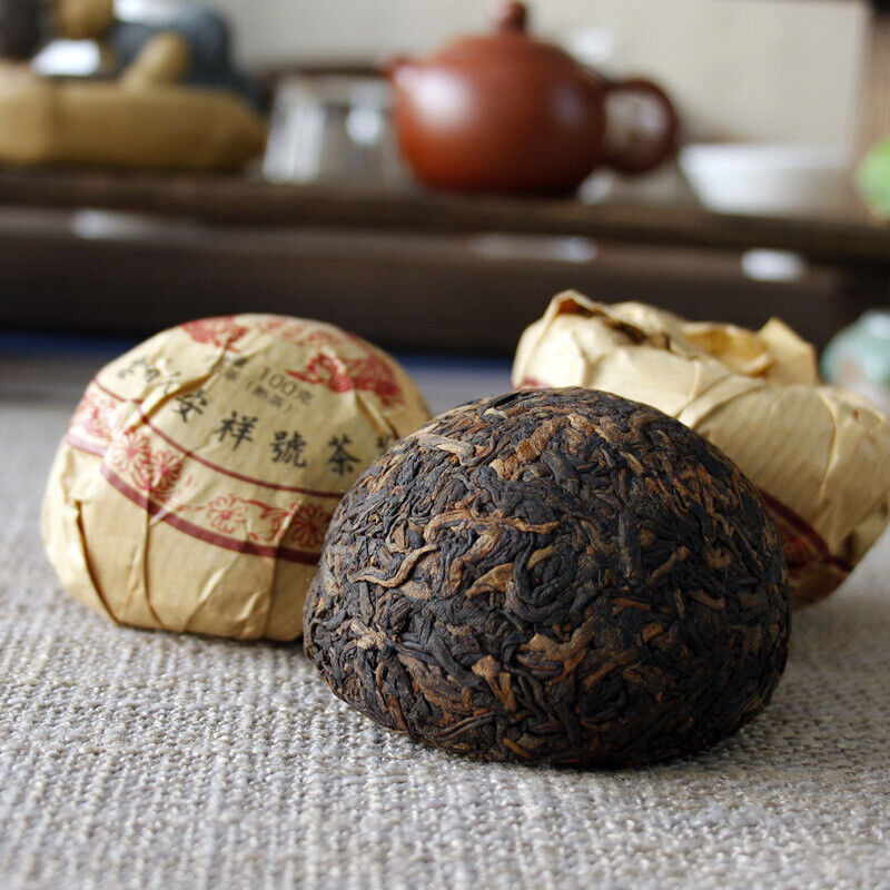 HelloYoung 100g Yunnan Phoenix Tuocha Pu'er ripe tea Golden Bud Tuo black tea leaves