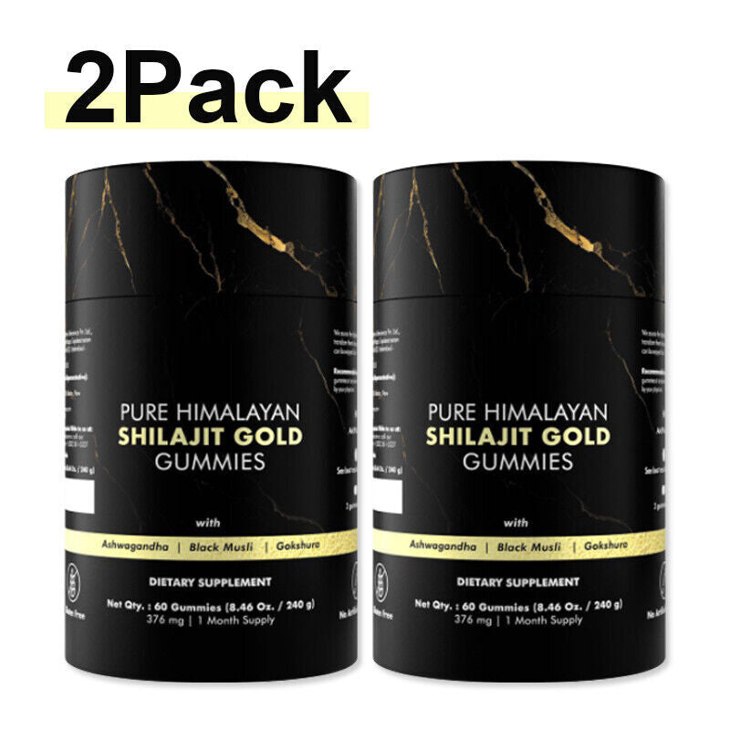 Pure Himalayan Shilajit Gummies Immune Support with Ashwagandha,Chaga Mushroom
