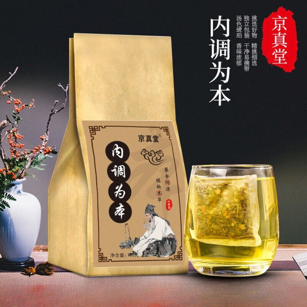Sea Buckthorn Tea Bags with Clove Barley Poria Hawthorn Orange Chrysanthemum