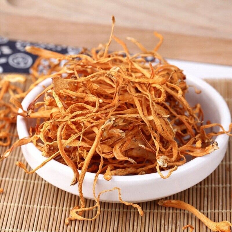 HelloYoung Chinese Anti-aging Cordyceps Flower100g Chong Cao Hua Lowering Blood Pressure