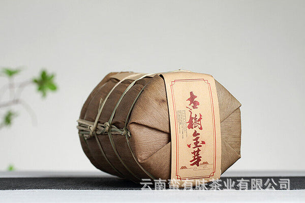 HelloYoung 100g Yunnan Pu'er Tea Ancient Tree Golden Bud Small Cake Pu'er Tea Ripe Tea