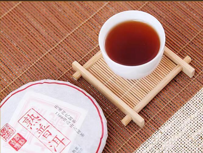 Puerh Tea Cake 5*100g / Total 17.6oz Year Ripe/Shu Aged Lucky Dragon Sweet Secondary image