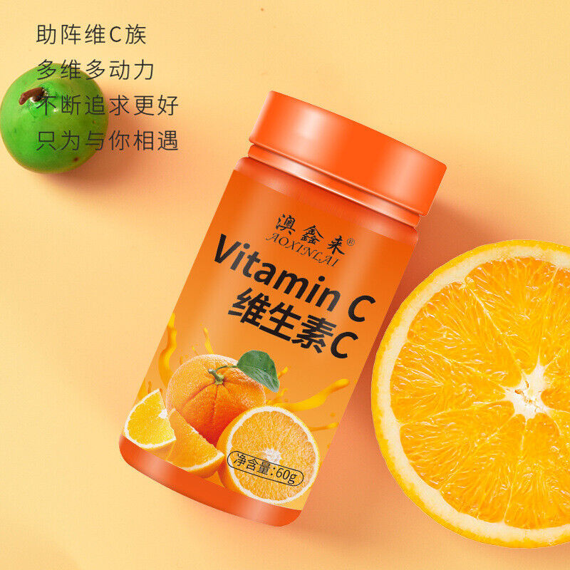 Vitamin C Chewable Tablets 60g Multivitamin VC Chewable Pressed Candy Secondary image