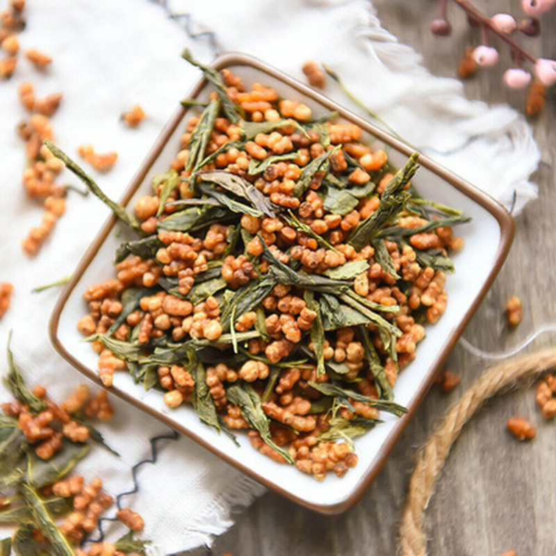 Organic Genmaicha Premium 60g Japan Roasted Brown Rice Green Tea lose weight