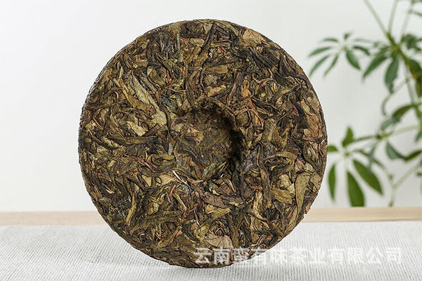 HelloYoung 357g Yunnan Pu'er Tea Seven Seed Cake Bangdong Ancient Tree Golden Leaf Raw Tea