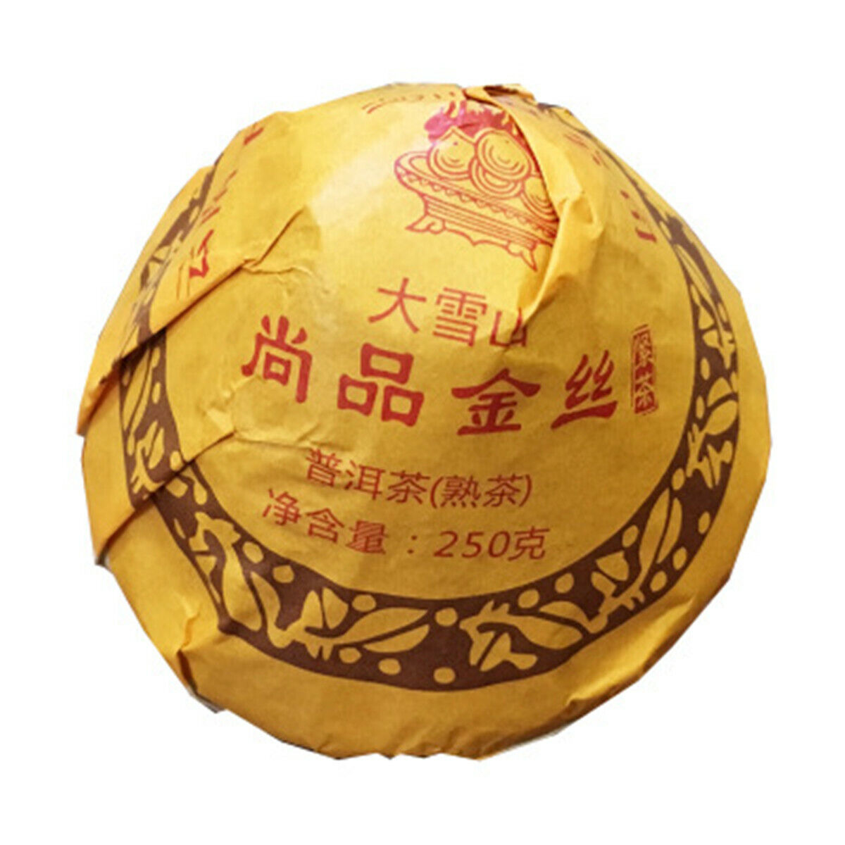 HelloYoung Big Snowy Mountains XiaGuan Mushroom Shape Black Tea Pu-erh Tea Ripe Tea 250g