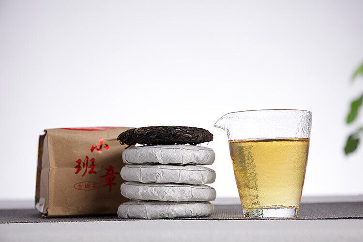 HelloYoung 50g Yunnan Pu'er Tea Banzhang Raw Tea Cake Old Tree Tea Raw Tea Small Cake Tea