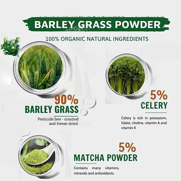 Organic Barley Grass Powder, Certified Organic 50-500g, Best Available Quality