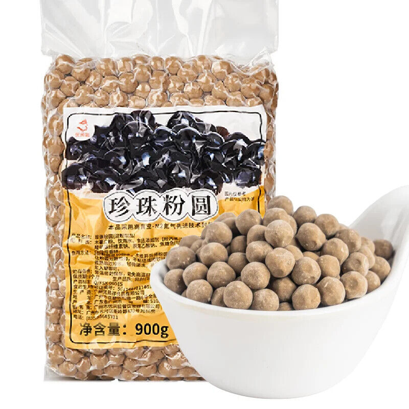 900g Premium Taiwan Bubble Tea Chewy Black Sugar Tapioca Pearls Main image