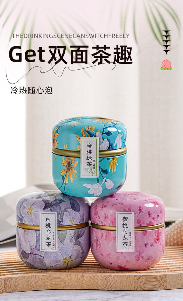 Peach Oolong Tea Gift Set Triangle Bags Apple White Peach Flavor Premium Blend