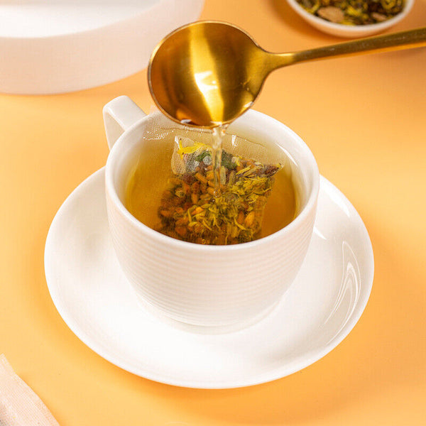 Green Gold Wellness Tea Jasmine Honeysuckle Gardenia Healthy Drink