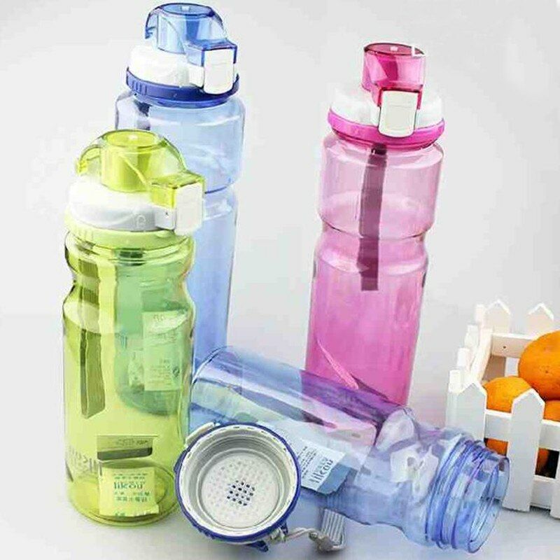 Outdoor Plastic Bottles Large-capacity Sports Water Bottles Portable Drinkware