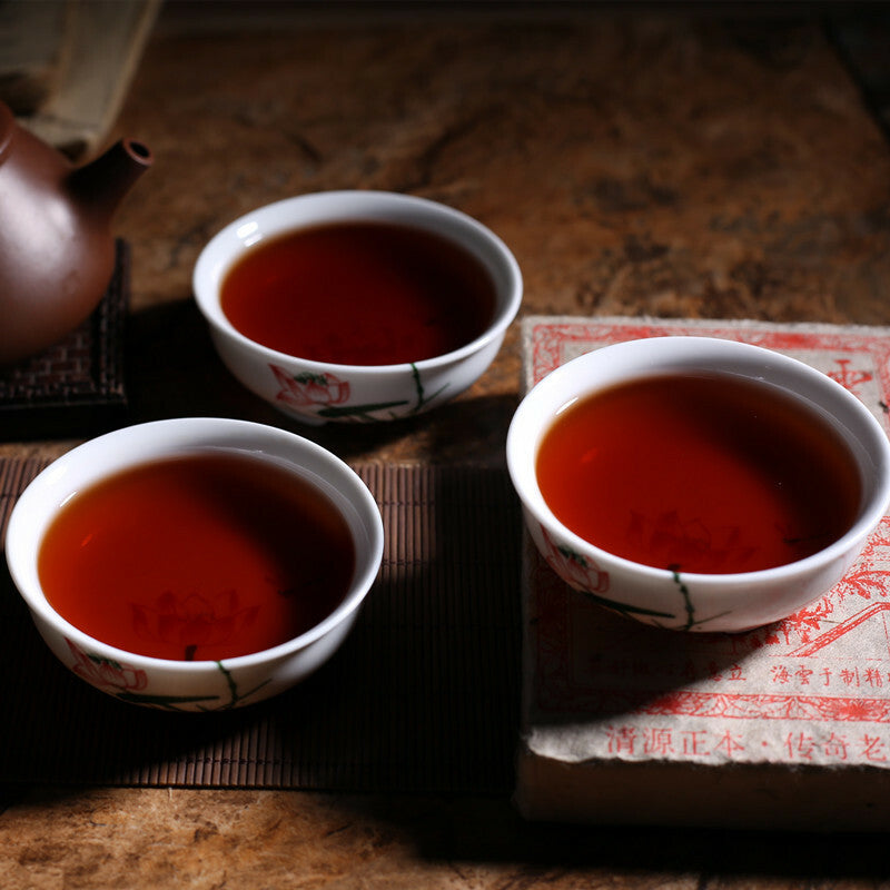 HelloYoung Tea250g Yunnan Aged Pu-Erh Black Tea Premium Pu'er Ripe Tea Bricks Health