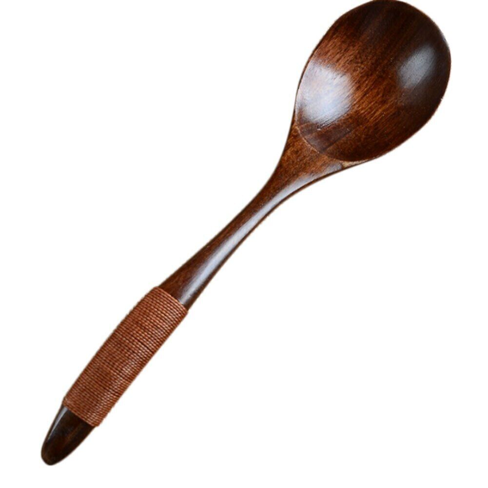 Wooden Spoon Soup Coffee Stirring Ice Cream Cooking Utensil Coffee Tea Spoons