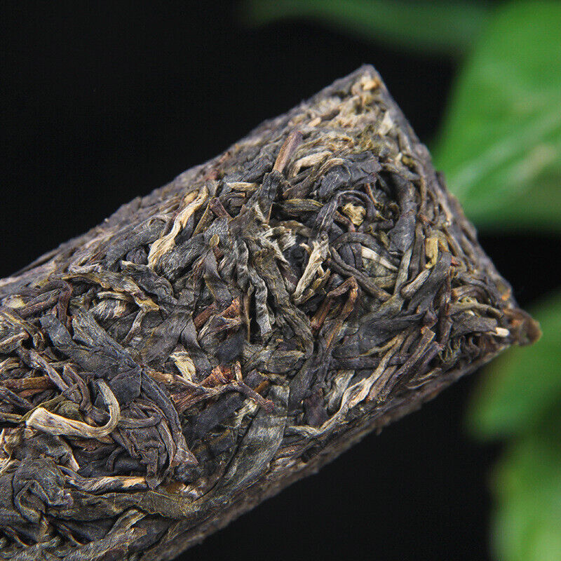 HelloYoung 150g Golden BarIceland Gold Brick Puerh Raw Brick Tea Mengku Gold Leaf Flower