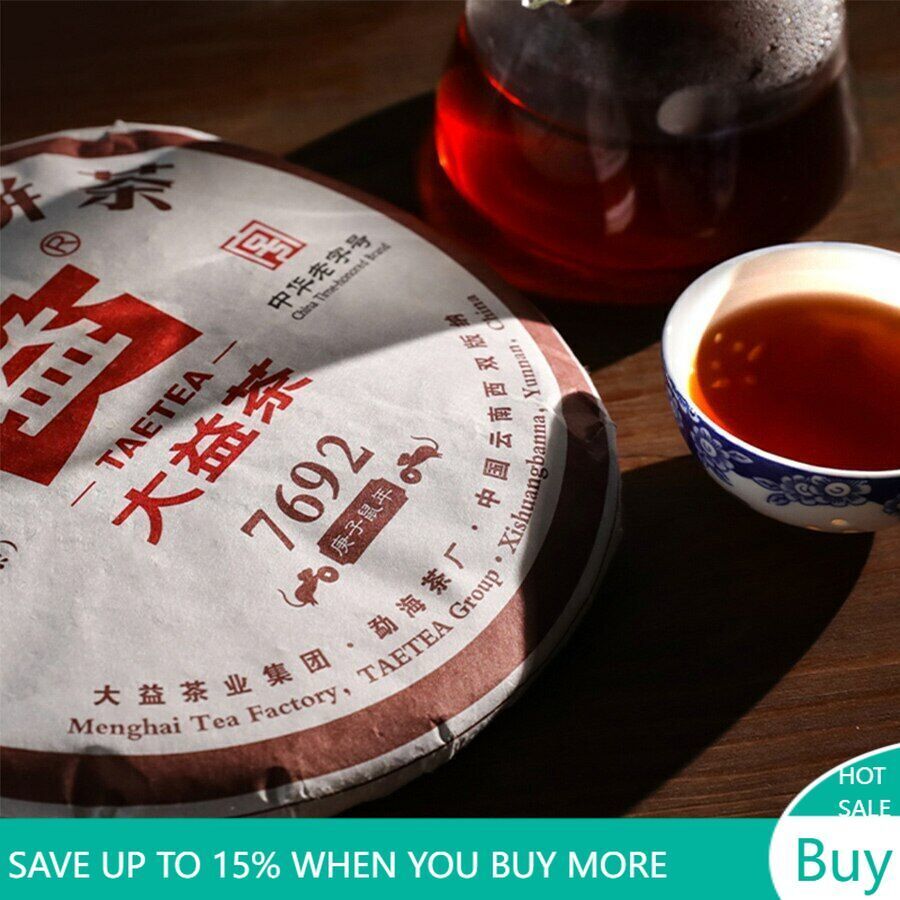 357g Dayi Ripe Puer Tea Batch TAETEA 7692 Shu Puer Tea Main image