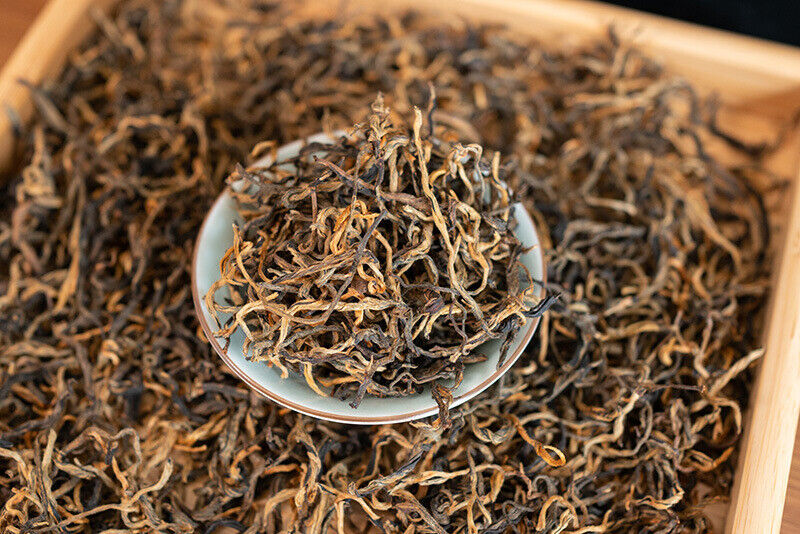 HelloYoung Yunnan black tea one bud one leaf curved strip golden silk Yunnan black tea