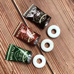 Tea Flavored Candy Circles Black Green Oolong Delicious Snack