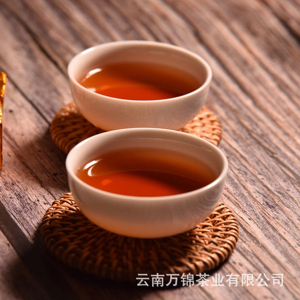 HelloYoung 500g Yunnan Puer ripe tea mini small tuo tea leaves glutinous aroma square brick