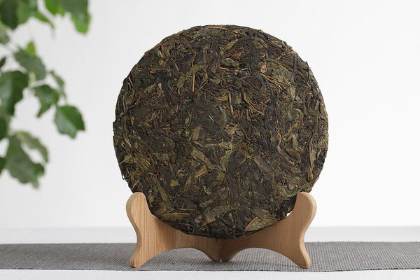 HelloYoung 357g Yunnan Pu-erh Tea Banzhang Big Leaf Pu-erh Raw Cakes Seven Seeds Cake Tea