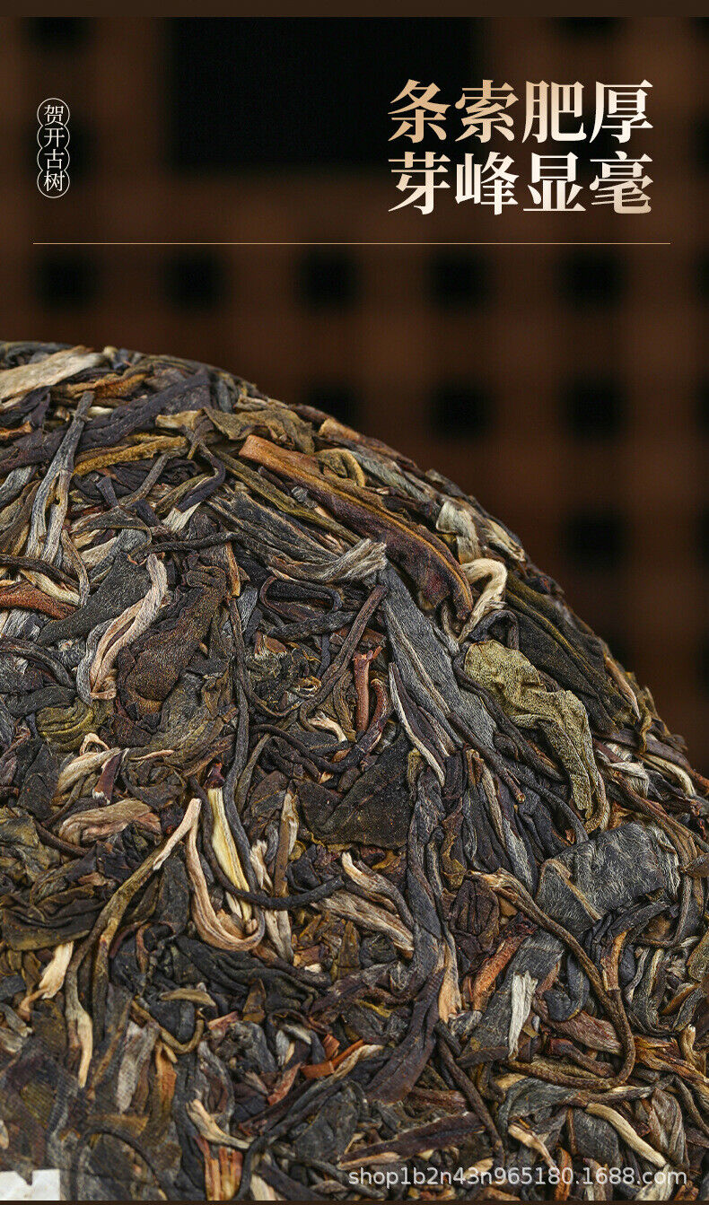 HelloYoung Yunnan Pu'er Tea He Kai Ancient Raw Tea 357g Cake Tea Ancient Tree Spring Tea