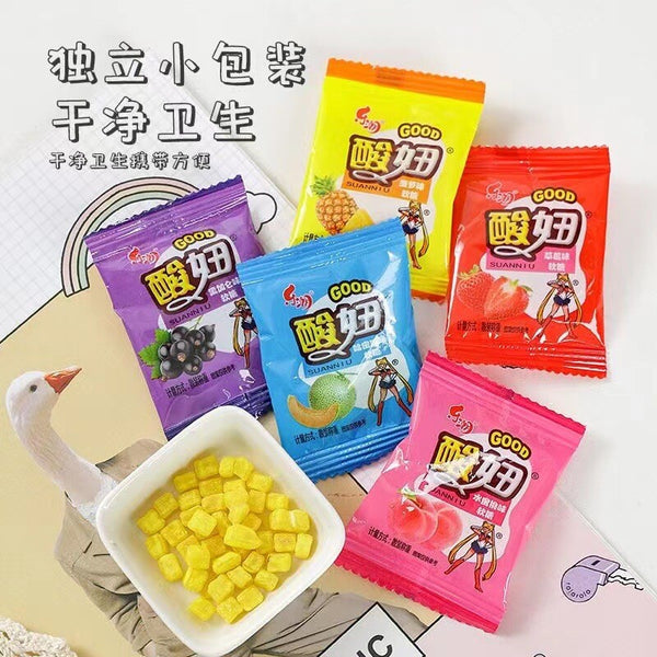 Sour Fruit Gummies Nostalgic Childhood Snack 8090s Sweet Treat