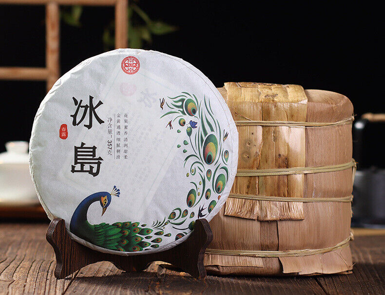 HelloYoung 357g Iceland Pu'er Tea Raw Tea Yunnan Ancient Tree Tea Organic Healthy Tea Cake