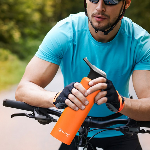 Vacuum Insulated Sport Water Bottle Stainless Steel Flask Jar Leak-proof Canteen