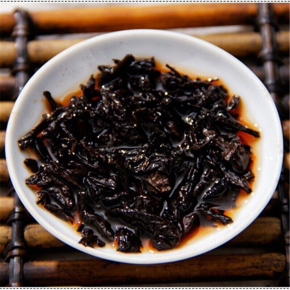 Yunnan Aged Pu-erh Tea Brick 200g Cooked Pressed Black Tea Premium Organic