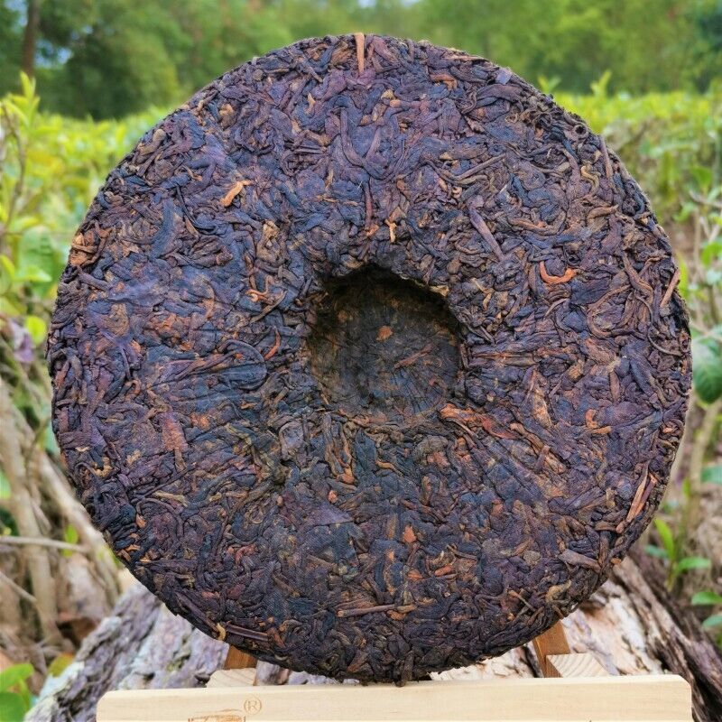 HelloYoung 357g Ripe Pu'er Tea Yunnan Old Tea Tree Ripe Tea Cake