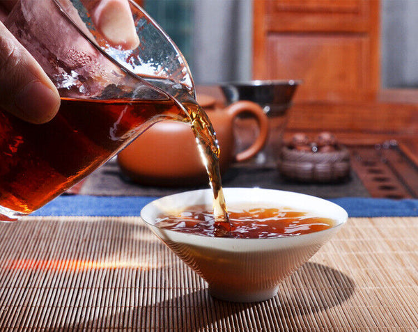 HelloYoung Ripe Puer Tea 357g Yunnan Old Tree Puer Tea Early Spring Black Tea Healhty Drink