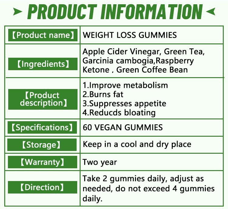 KETO+ACV WEIGHT LOSS GUMMIES 60 Capsules/bottle